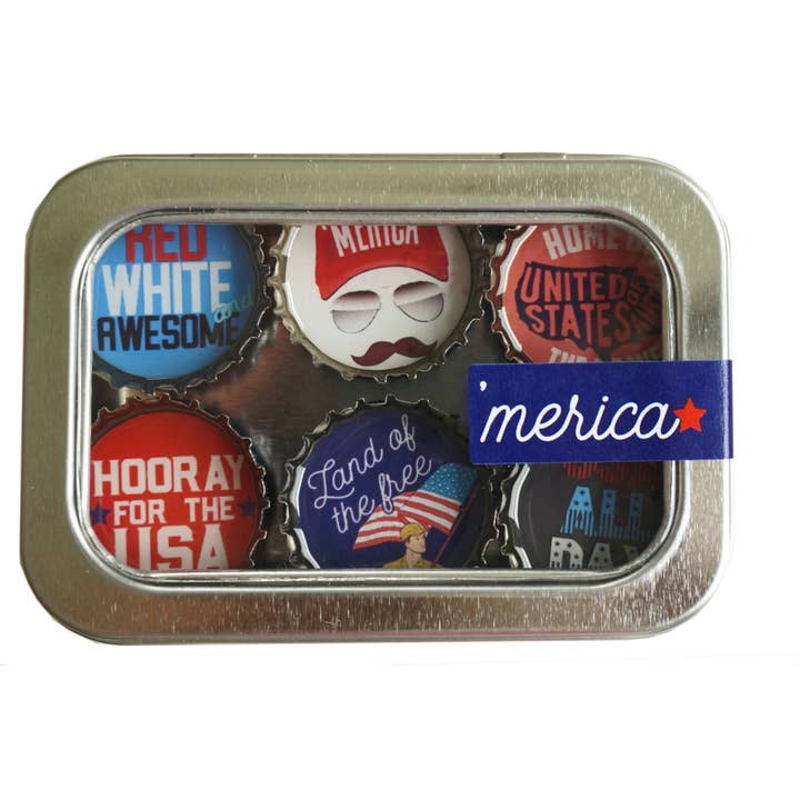 'Merica Americana Magnets - Handmade & Eco-friendly for wholesale by Kate's Magnets