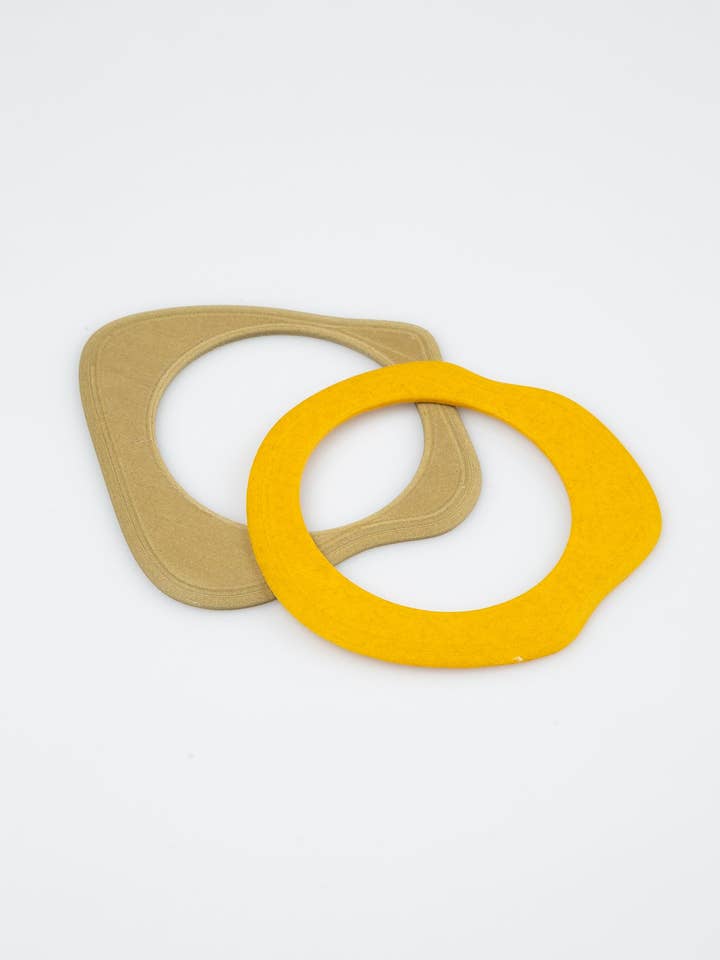 PORCÍA OLIVE AND MUSTARD SET for wholesale by SUAGONGO