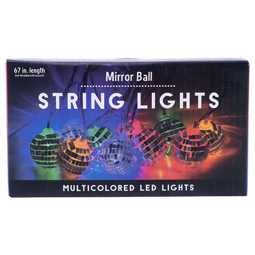 Fizz Creations Inc - Wholesale String Lights - Disco Mirror Ball String Lights