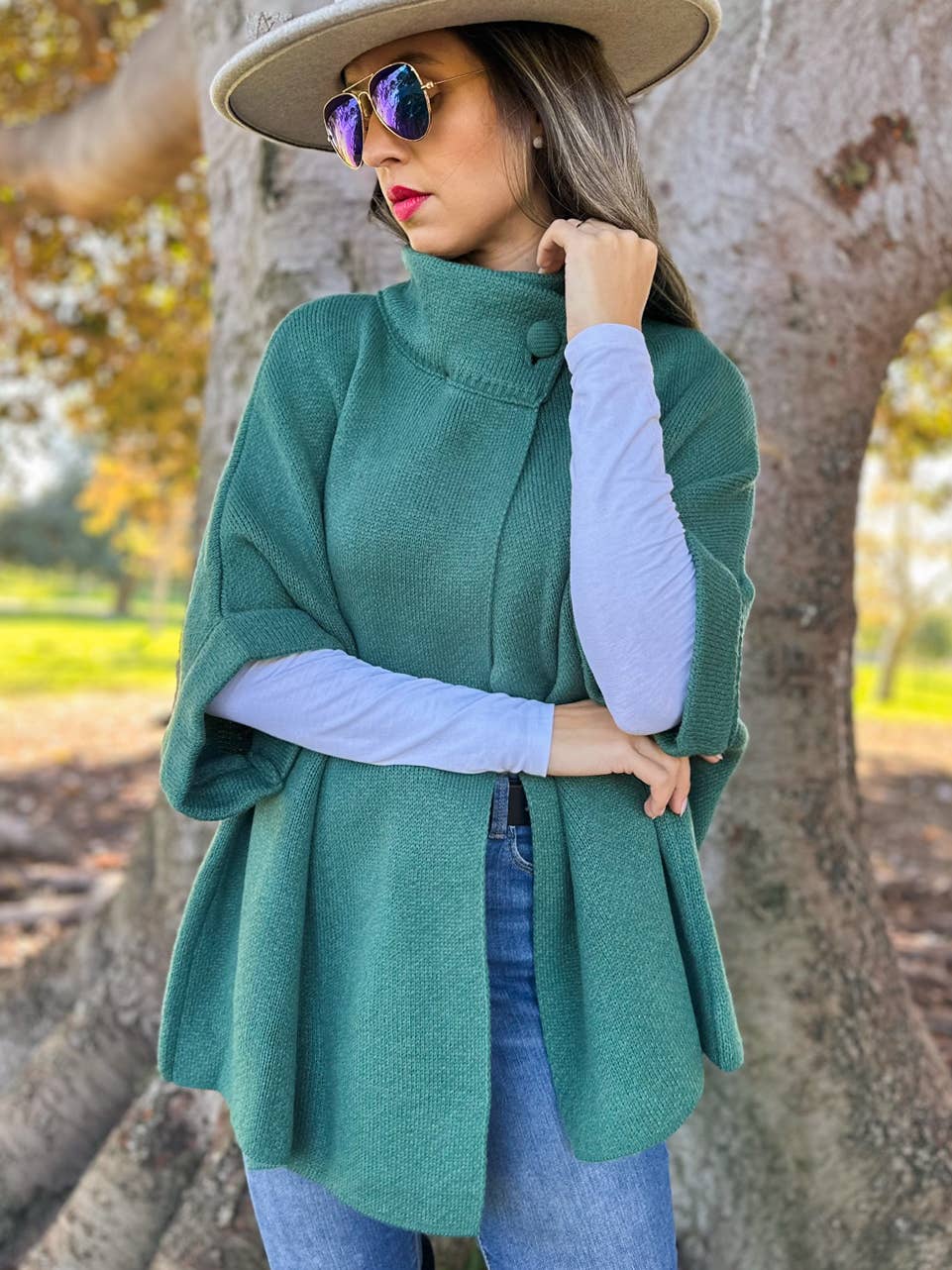 AMOLI - Wholesale Cardigan - Women's - Solid Knitted Cardigan with Neck Button2