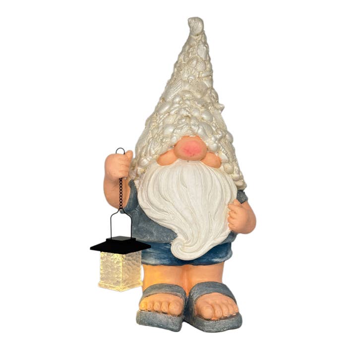 Statua da giardino estiva Coastal LED solare Beachy Beachy, 22,5" per la vendita all'ingrosso da parte di Galt International Company