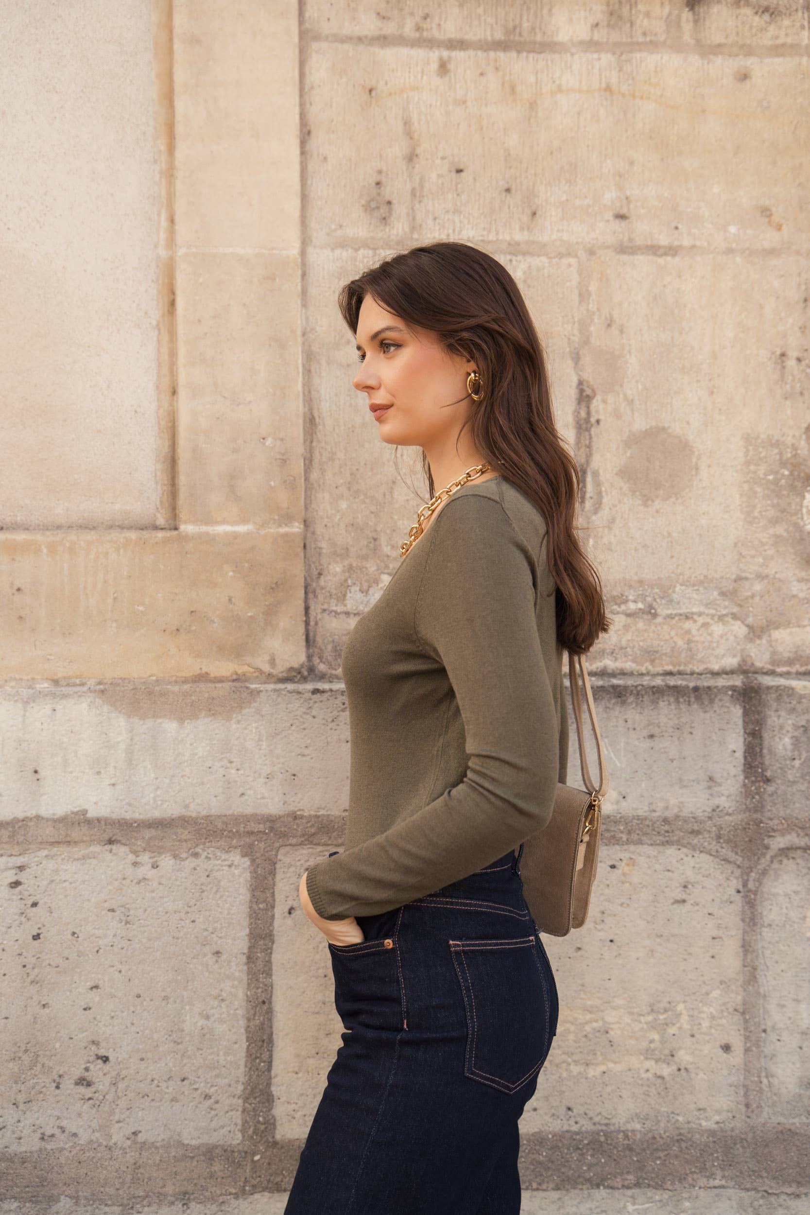 jw.atelier - Wholesale Knit Sweater - Women's - Cashmere silk V-neck sweater16