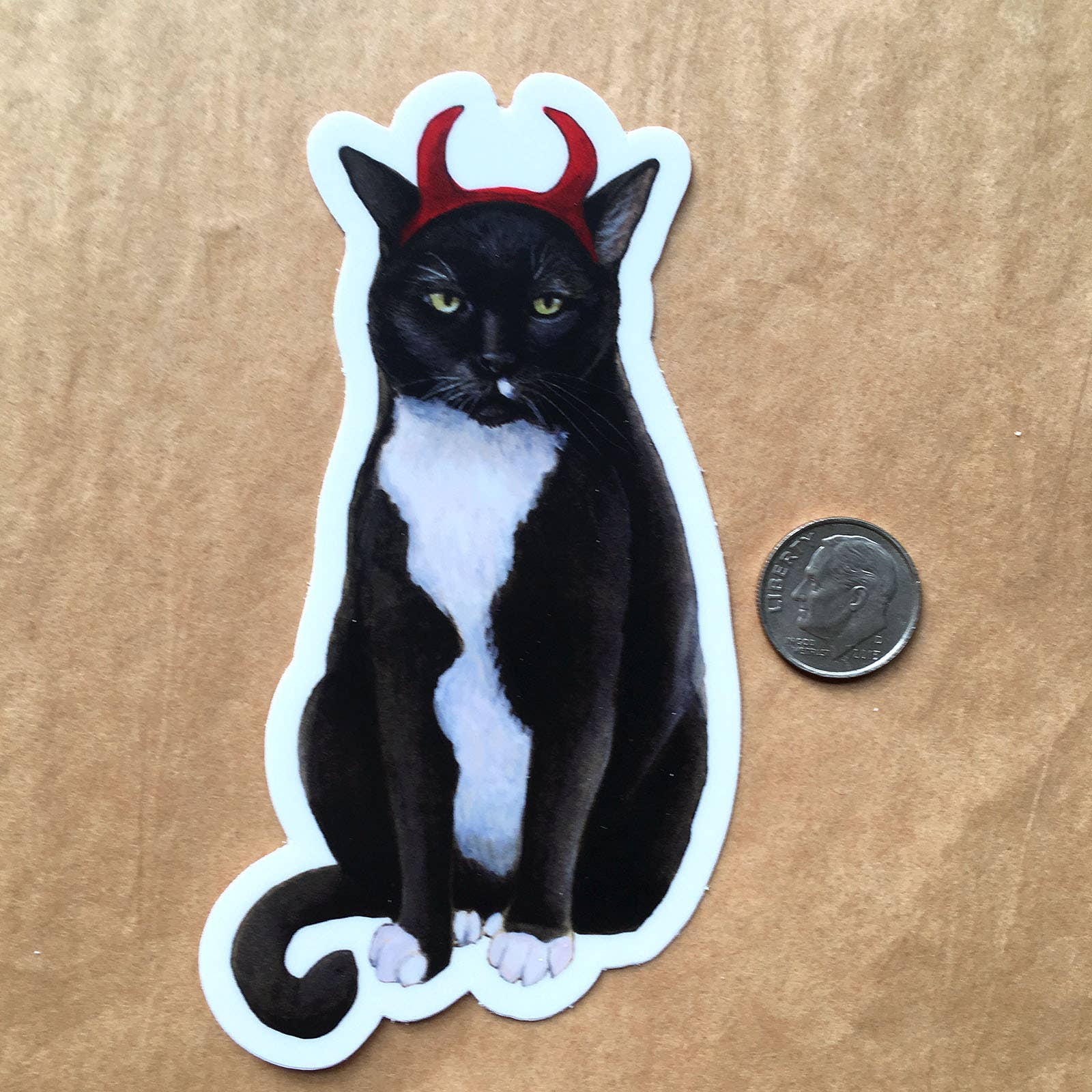 Amy Rose Moore Illustration - Wholesale Sticker - Cat Devil Vinyl STICKER1