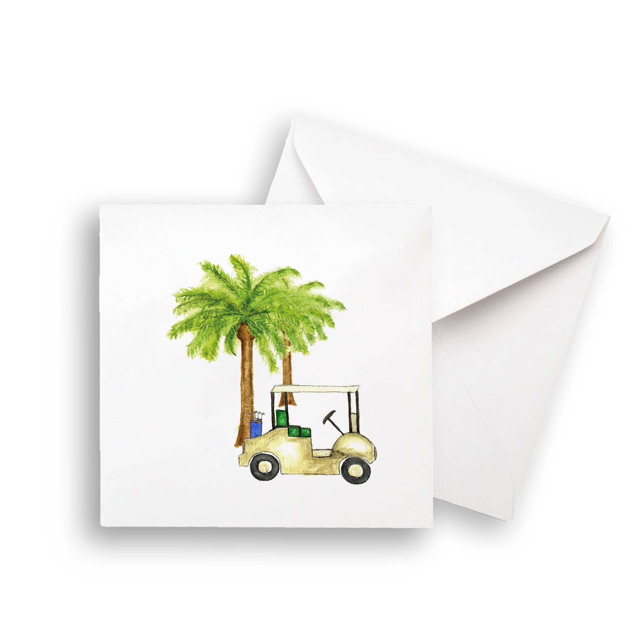 French Graffiti - Wholesale Tea Towel - Golf Cart with Palm Trees5