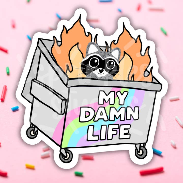 My Life Is Trash Vinyl Sticker for wholesale by Sprinkles Studios