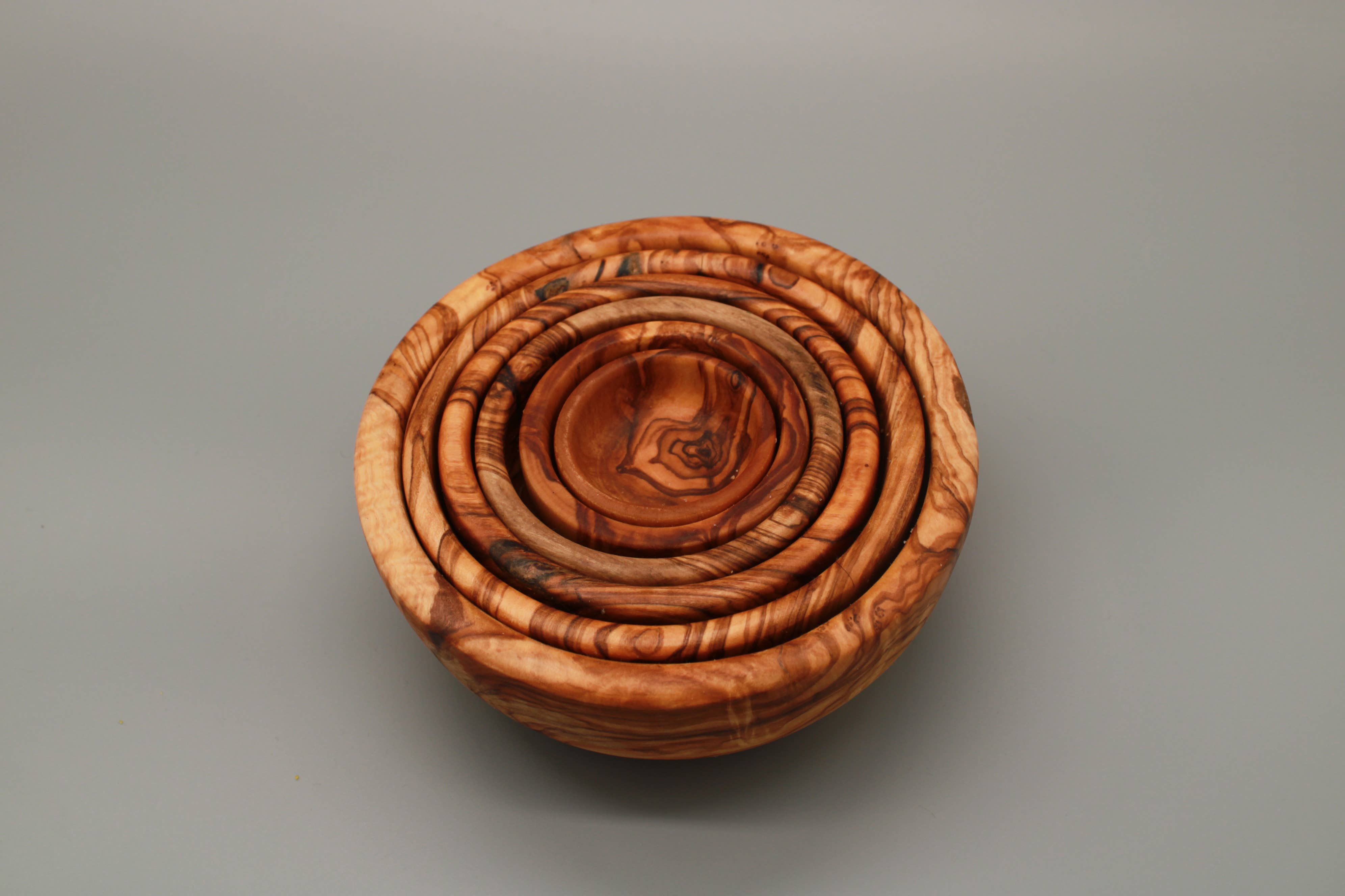 DAGDEG - Vendita all'ingrosso Ciotola per condimenti/salse - Set di 6 ciotole in legno d'olivo – Ciotole fatte a mano