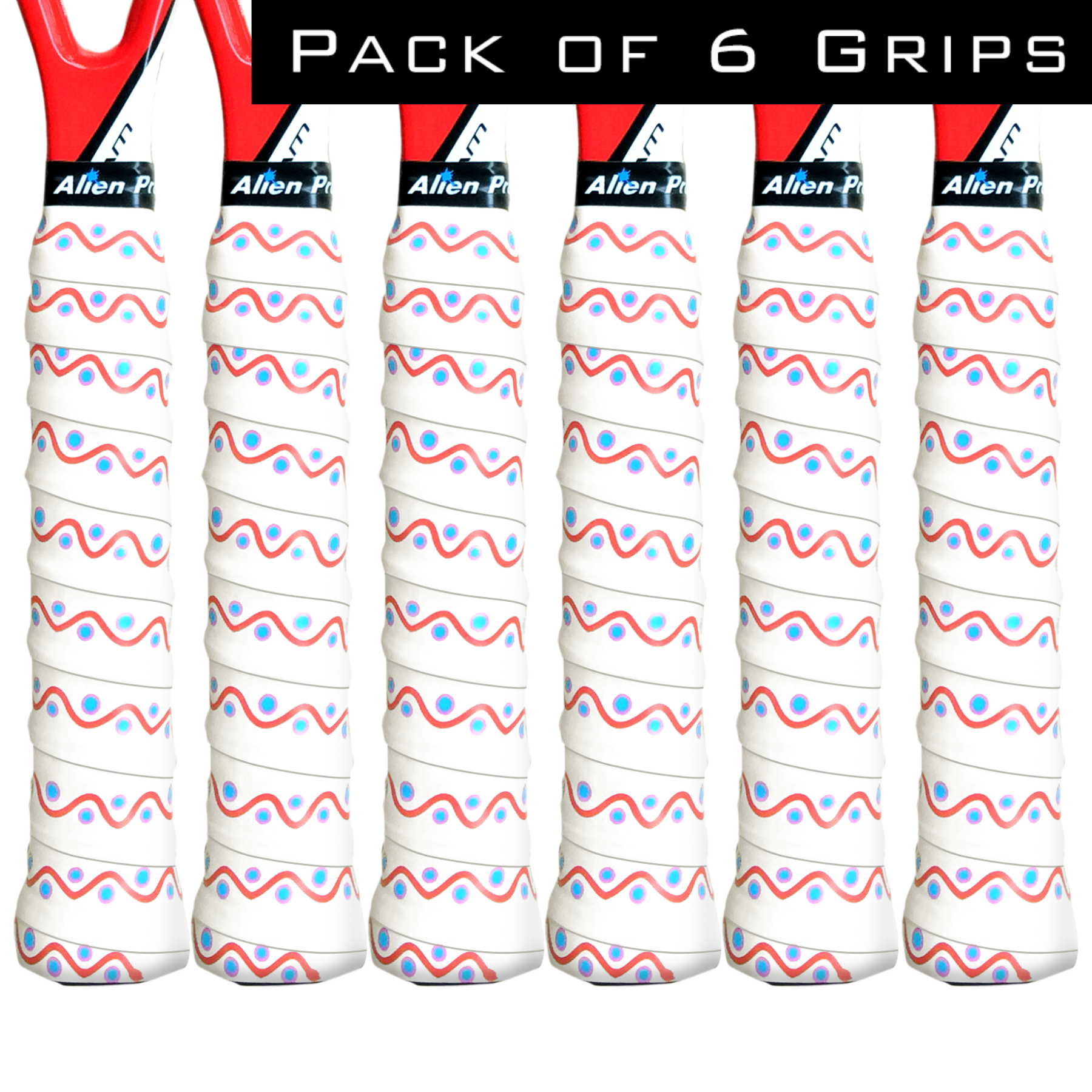 Alien Pros - Wholesale Sporting Accessories - [US] Alien Pros Tennis Racket Grip Tape C-Tac (6 Grips)18