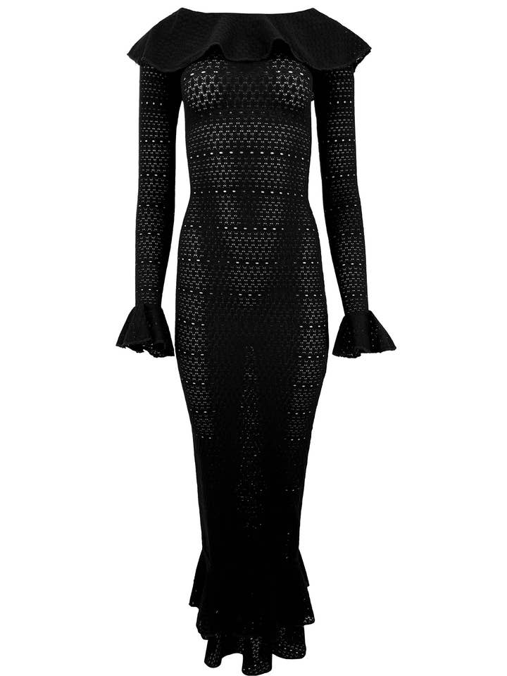 Madonna Lace Knit Ruffled Dress for wholesale by Maui X Lolita