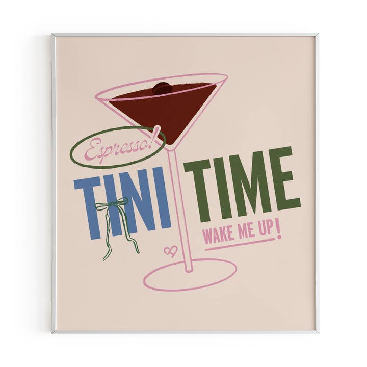 Impressão Espresso Martini Time Cocktail por atacado de The Cold Hearted Collective