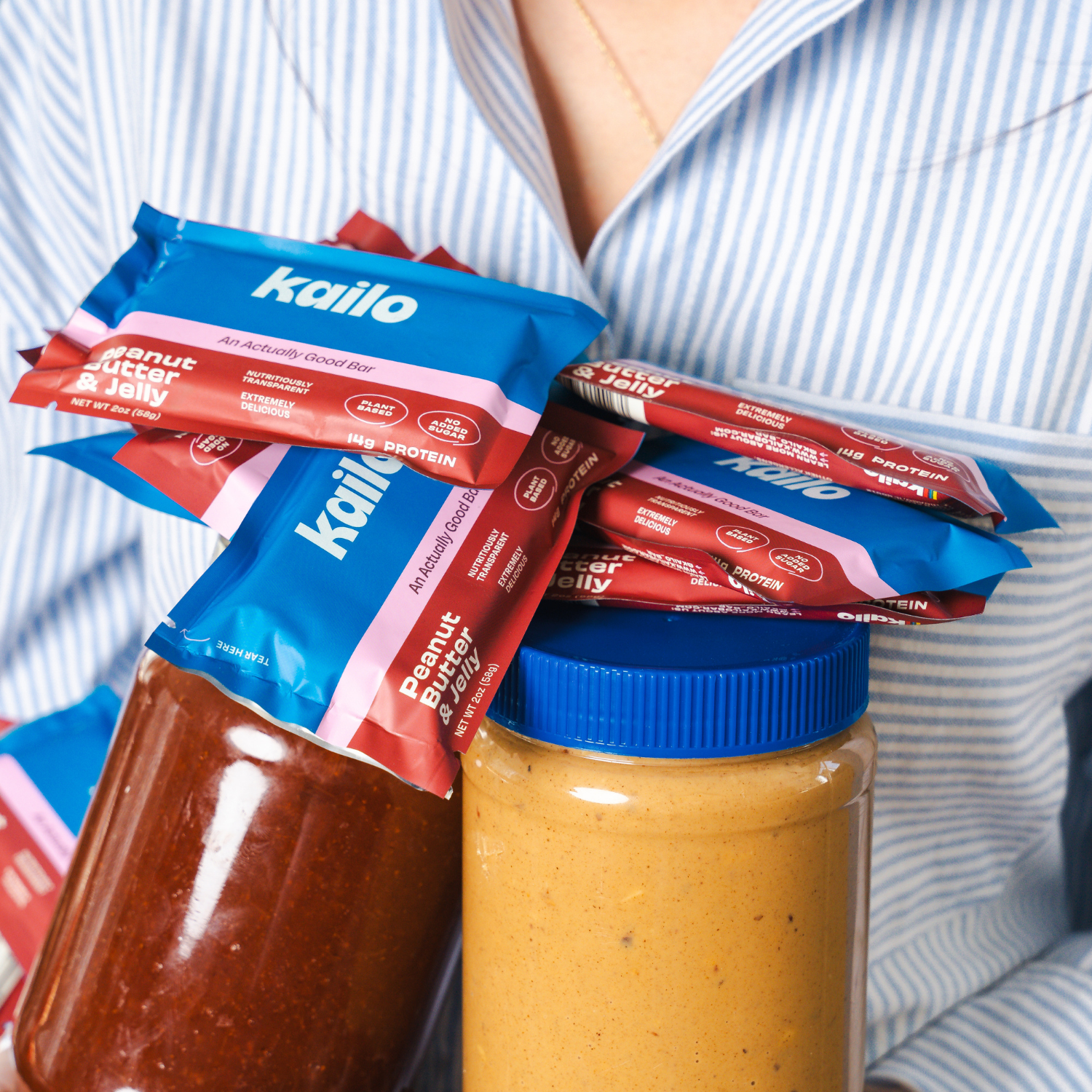 Kailo - Wholesale Snack Bar - Peanut Butter Jelly Natural High Protein Bars - Plant Based5