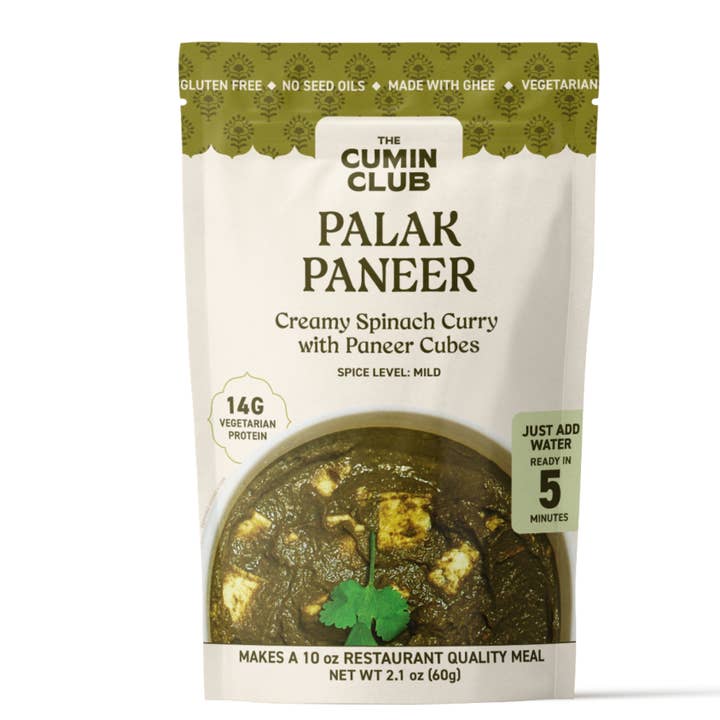 The Cumin Club Palak Paneer - Ready to eat Indian Meal for wholesale by The Cumin Club