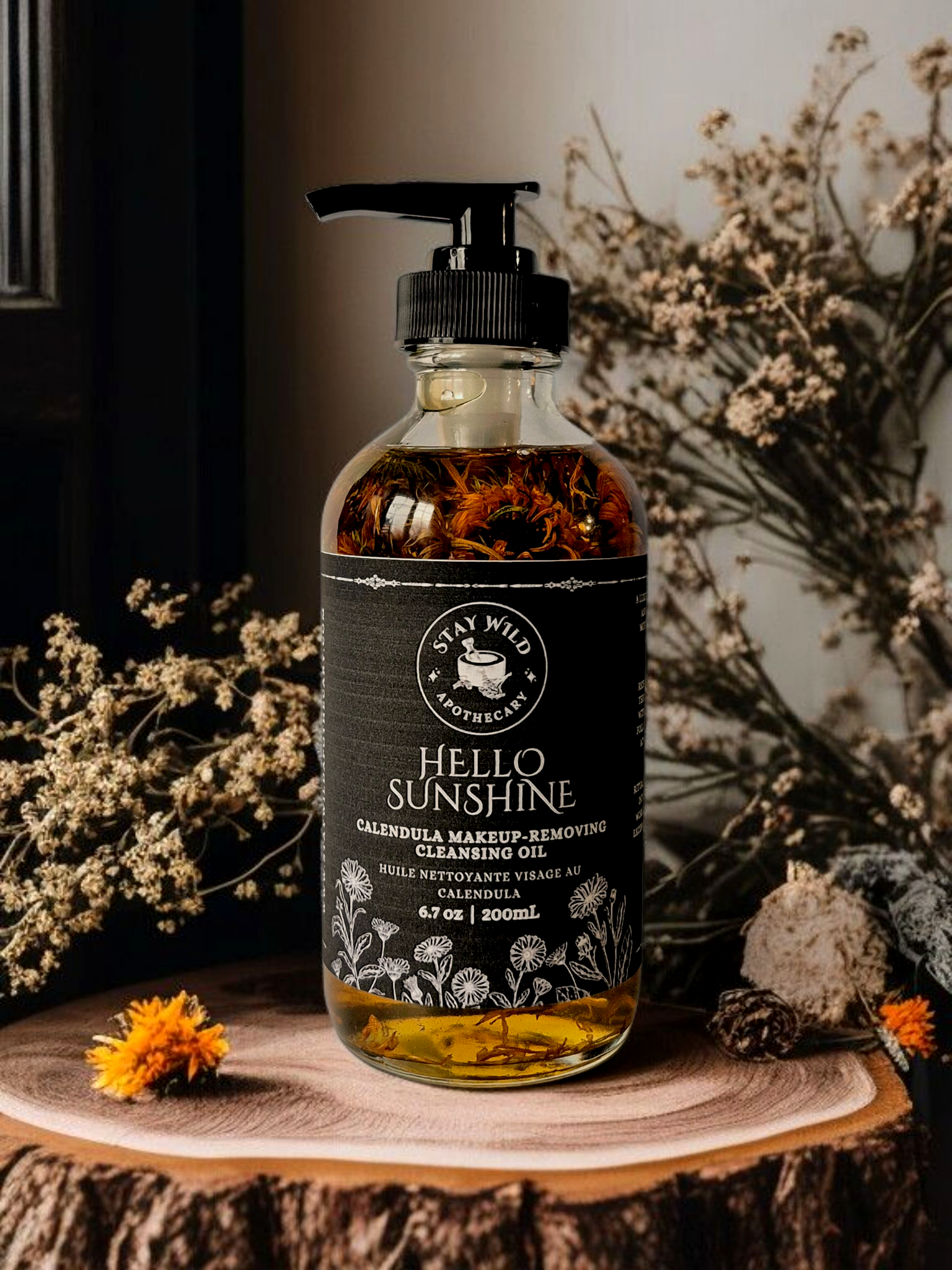 Stay Wild Apothecary - Wholesale Facial Cleanser - Hello Sunshine Calendula Cleansing Oil & Makeup Remover0