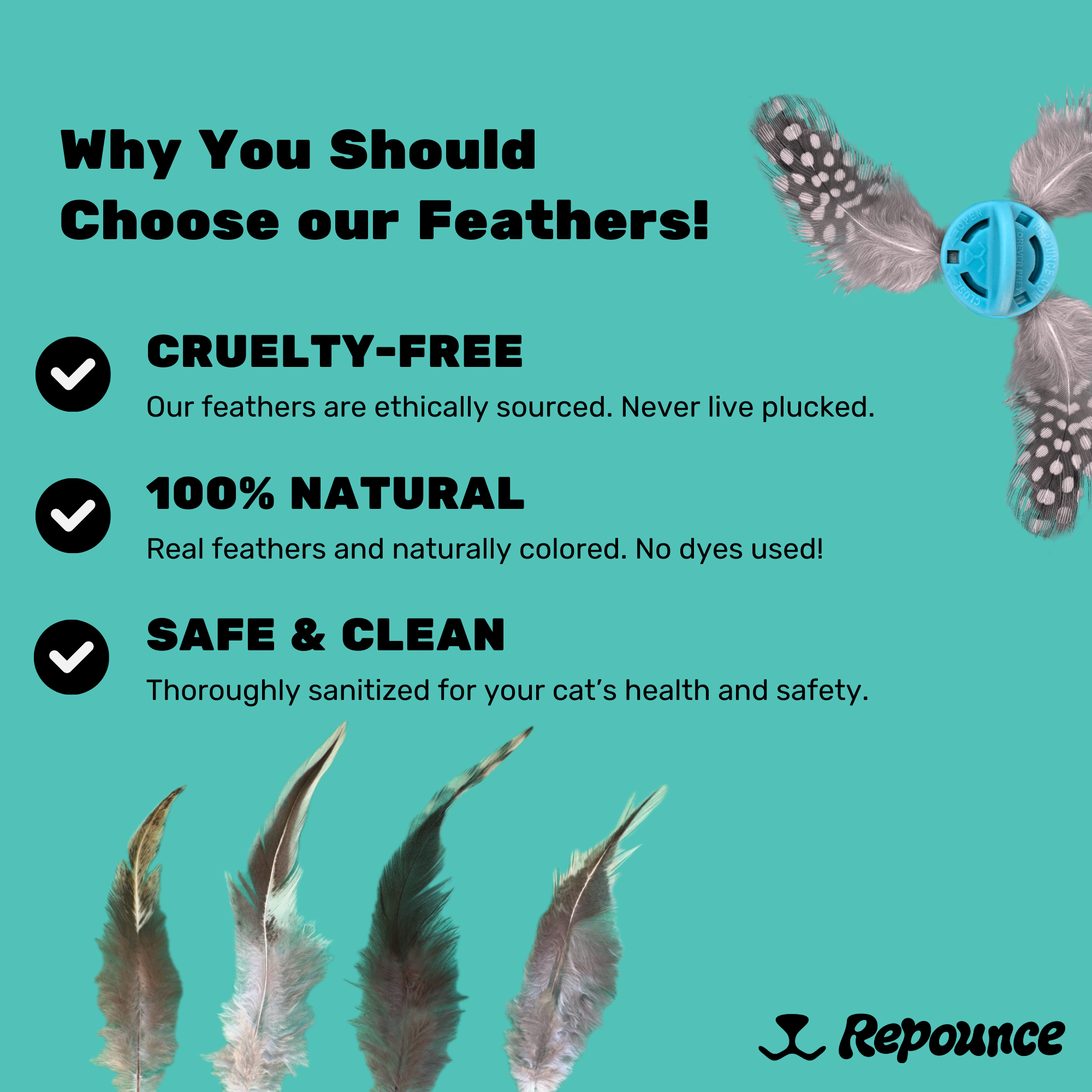 Repounce - Wholesale Pet Toy - Cat - Forever Prey™ - World's First Refillable Feather Toy7