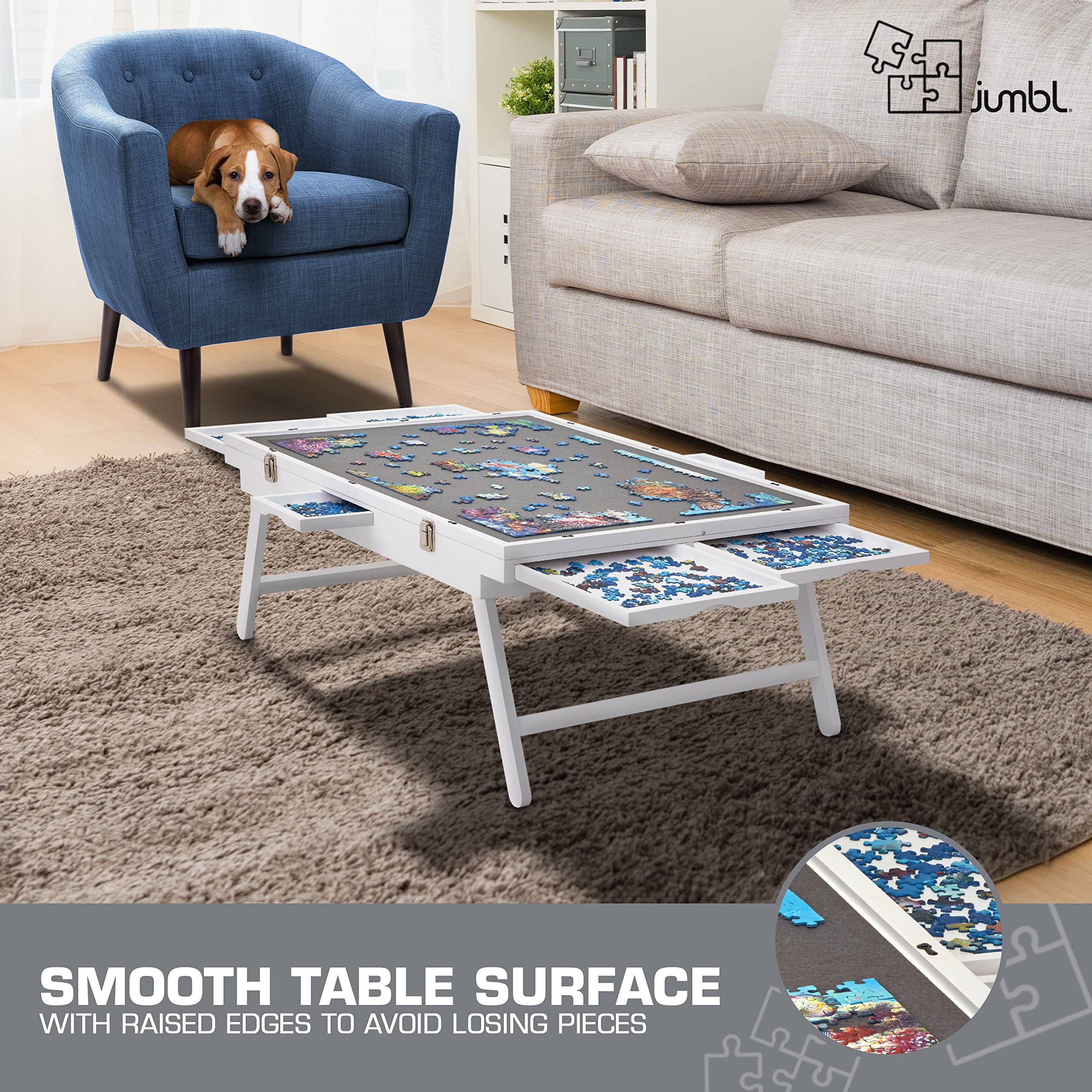 Jumbl – Engroshandel Puslespil - Voksen – 1000 brik træpuslespil, 23 „x 31“ med dæksel17