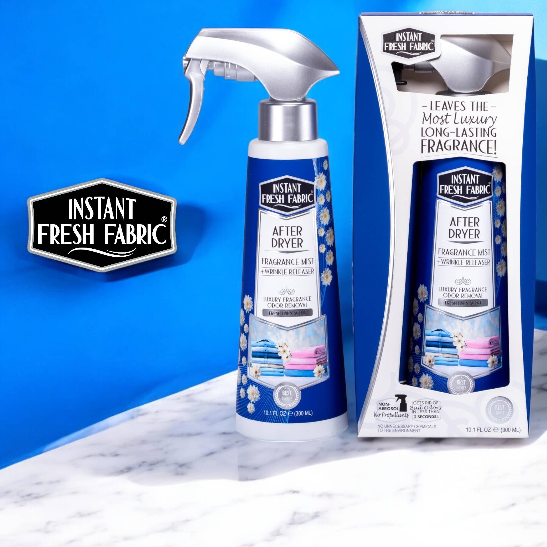 Instant Fresh Air - Wholesale Room & Linen Spray - After Dryer 10.1 Oz., Fragrance Mist + Wrinkle Releaser.7