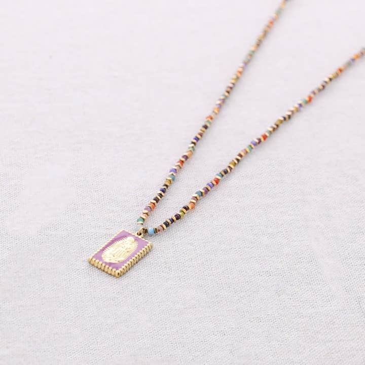 Stalen Choker Hanger Kralen Gedroogde Bloem voor wholesale door Sonata