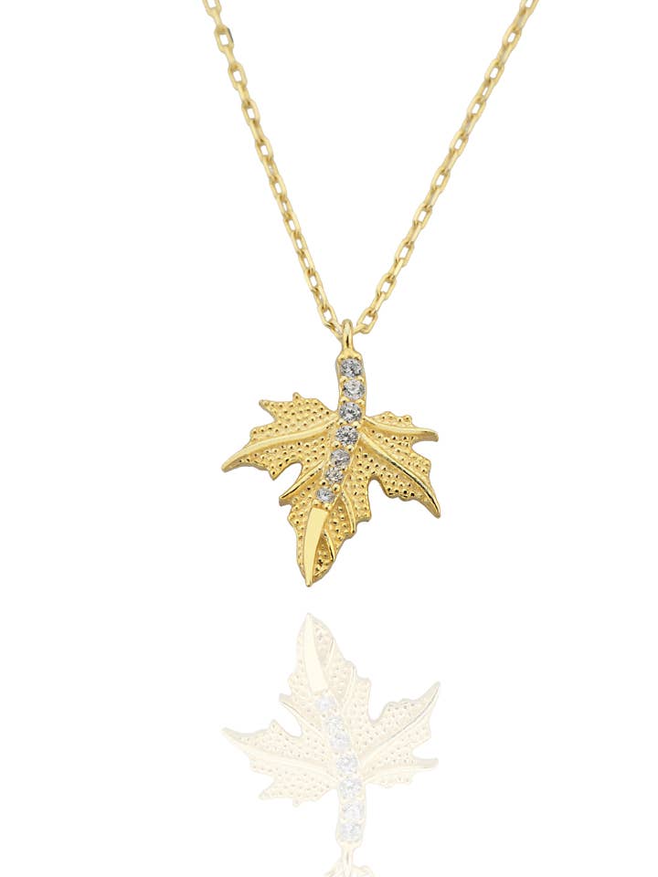 Leaf ketting voor wholesale door Minval Jewelry