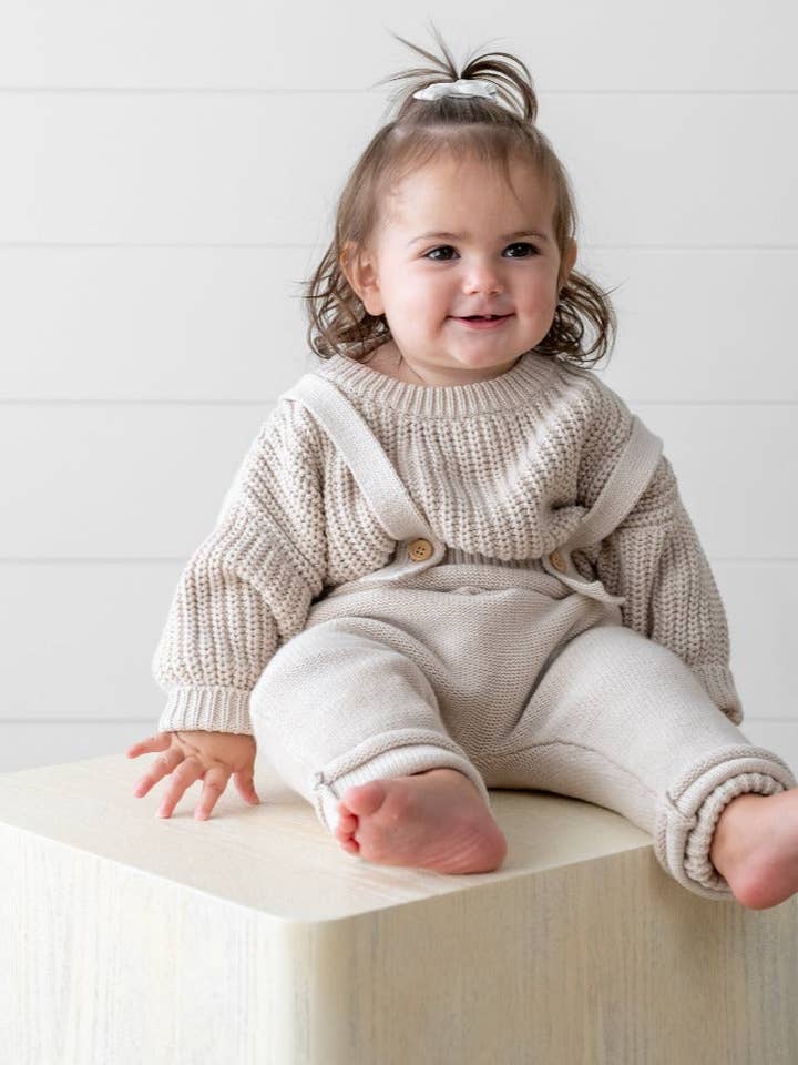 Yooushi - Wholesale Overalls - Baby - Mushroom Knit Suspender Pants4