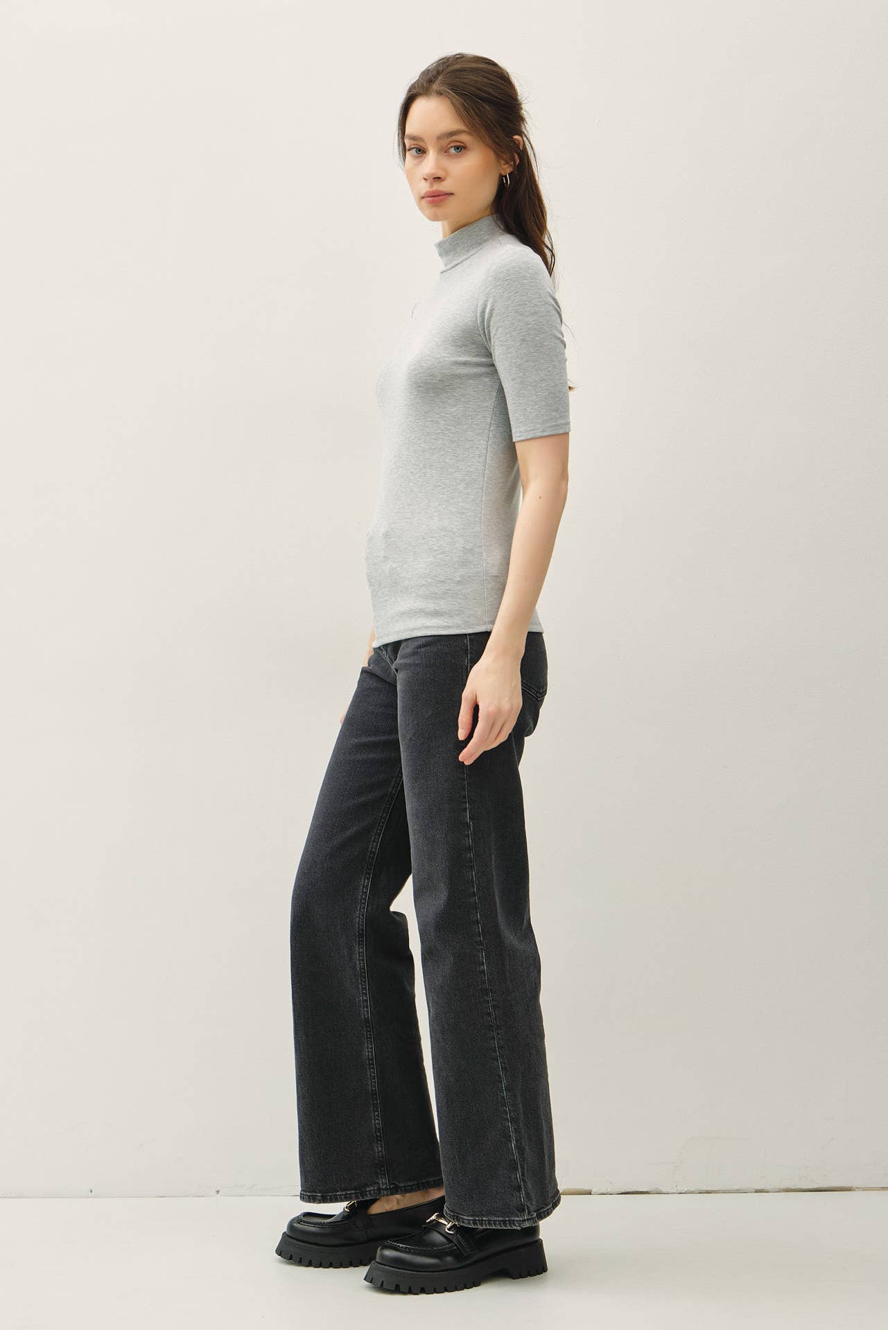 Be Cool - Vente Haut en maille – femme - HAUT EN MAILLE À COL MONTANT À MANCHES COURTES14