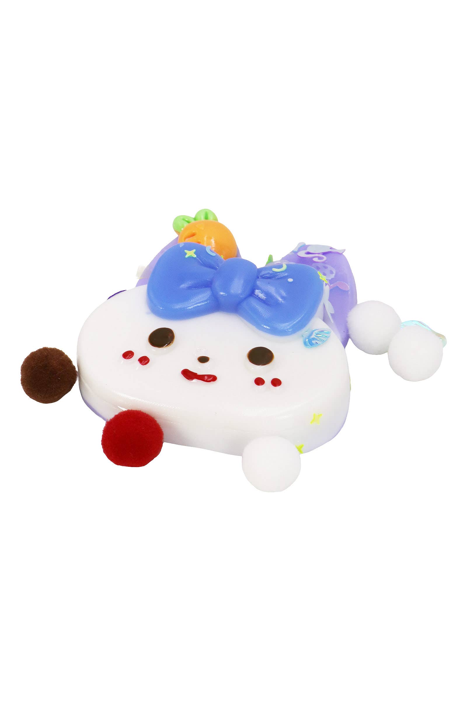 ASSORTED Ribbon Bunny Glitter Sticky Mochi Squishy Bag for wholesale on Faire3