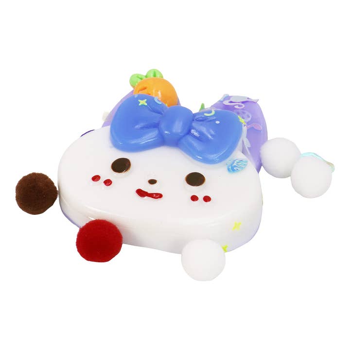 ASSORTED Ribbon Bunny Glitter Sticky Mochi Squishy Bag for wholesale on Faire3