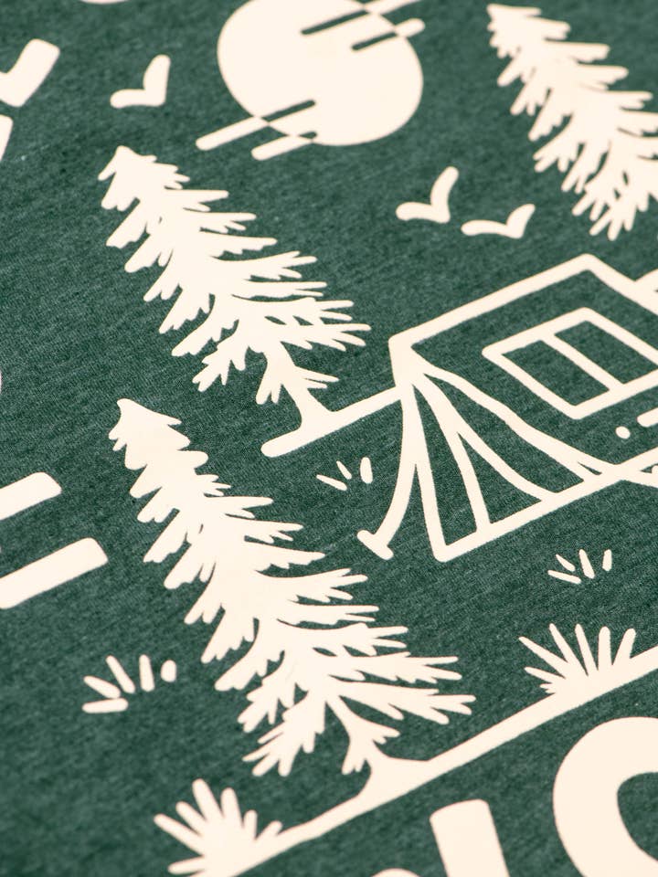 Keep Nature Wild - Wholesale Screen Printed T-Shirt - Unisex - Good in the Woods Unisex Tee | Heather Forest2