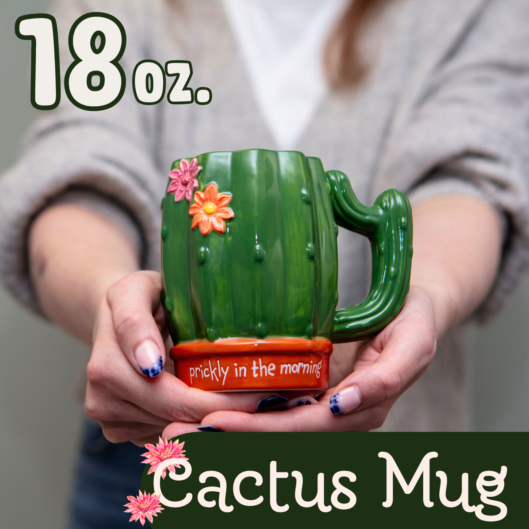 Boxer Gifts - Vente Tasse à café - Tasse Cactus Drôle Piquant le Matin - Cadeau Plante d'Intérieur1