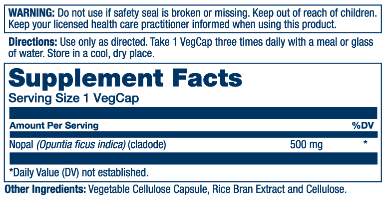Solaray - Wholesale Oral Supplement/Vitamin - Nopal, Prickly Pear Cactus 500mg1