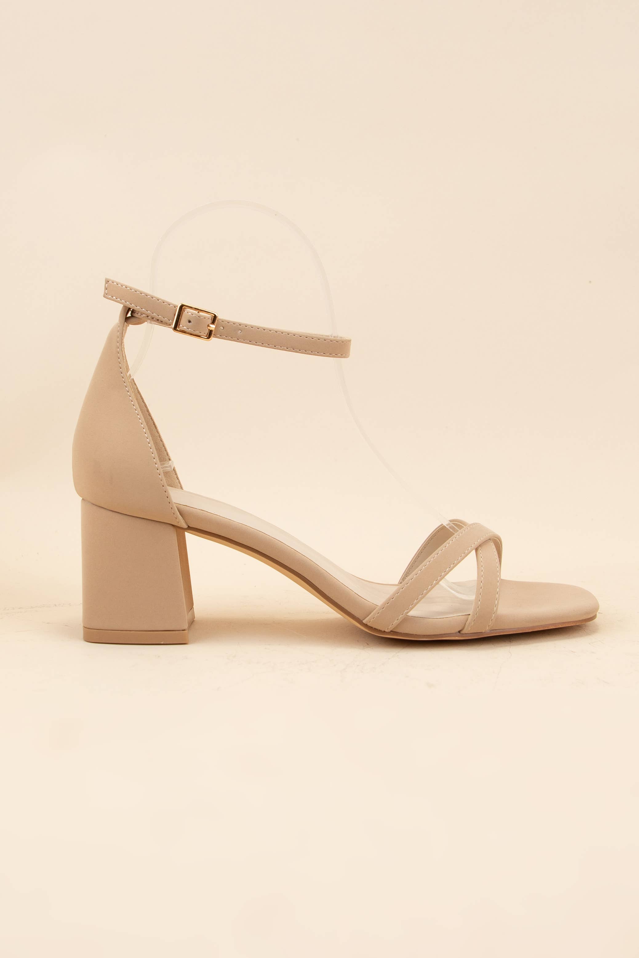 CCOCCI - Wholesale Lage hakschoenen - Dames - EDNA-1 SANDAAL MET VIERKANTE NEUS EN ENKELBANDJE EN BLOKHAK5