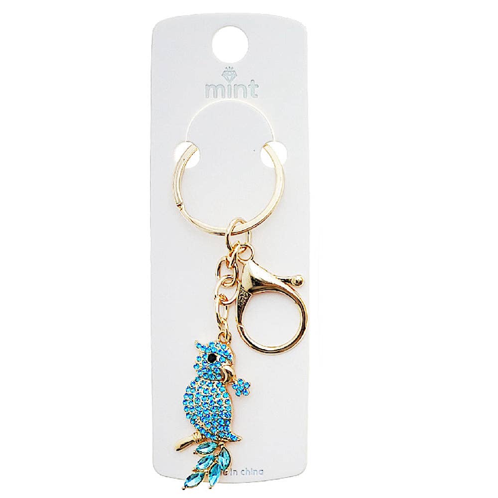 Atlas Fashion - Wholesale Keychain - Women's - Rhinestone Cockatiel Keychain0