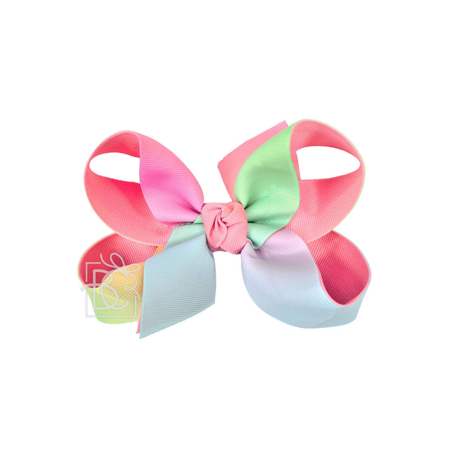 Beyond Creations, LLC - Venta al por mayor Lazo para el pelo - Niños - ARCO IRIS EN CAPAS EN CLIP7