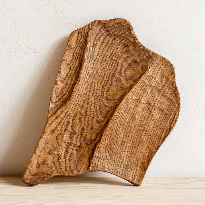 Piatto decorativo da portata in rovere medio per la vendita all'ingrosso da parte di Farnoe