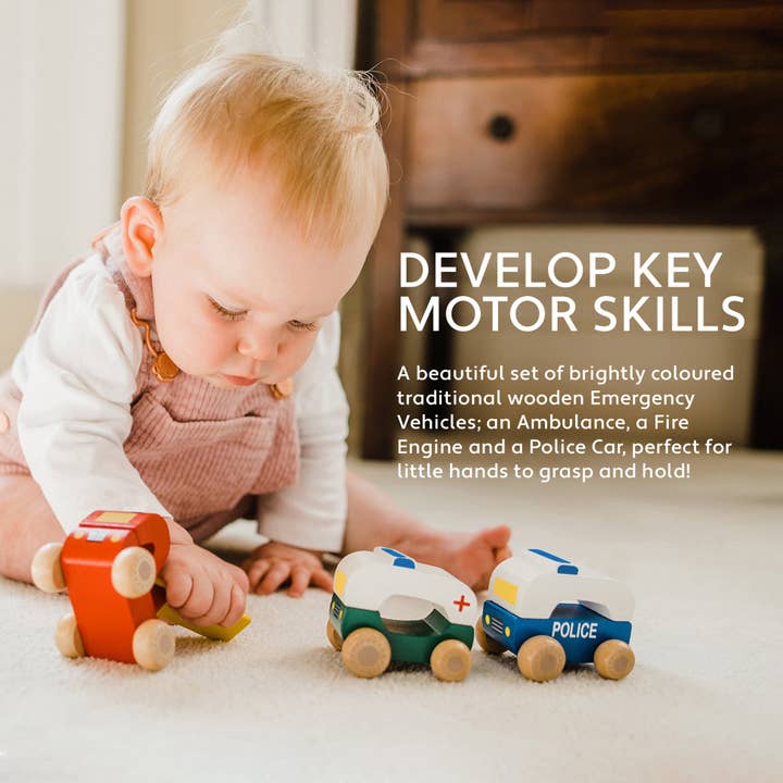 Orange Tree Toys - Wholesale Toy Car/Truck - Kids - First Wooden Emergency Vehicles2