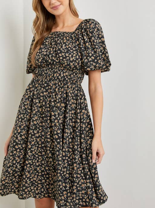 Vestido estampado floral por atacado de Polagram by Wellmade USA