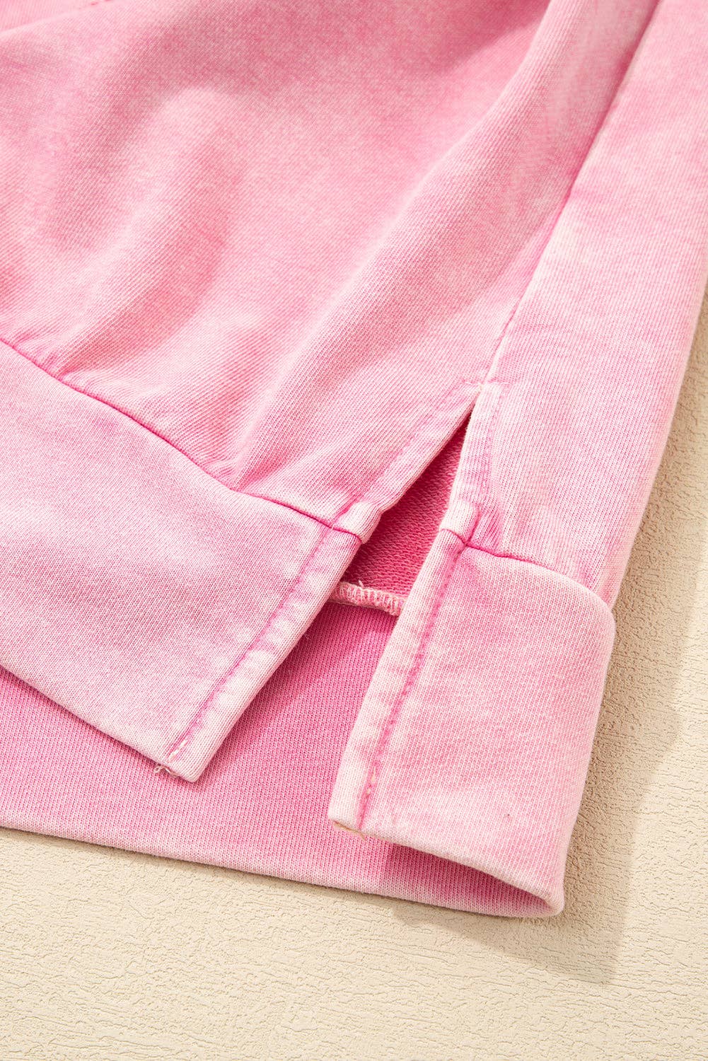 PRETTY BASH – wholesale Sweatshirt – Women's – Solid Bow Patchwork Mineral Wash Sweatshirt18