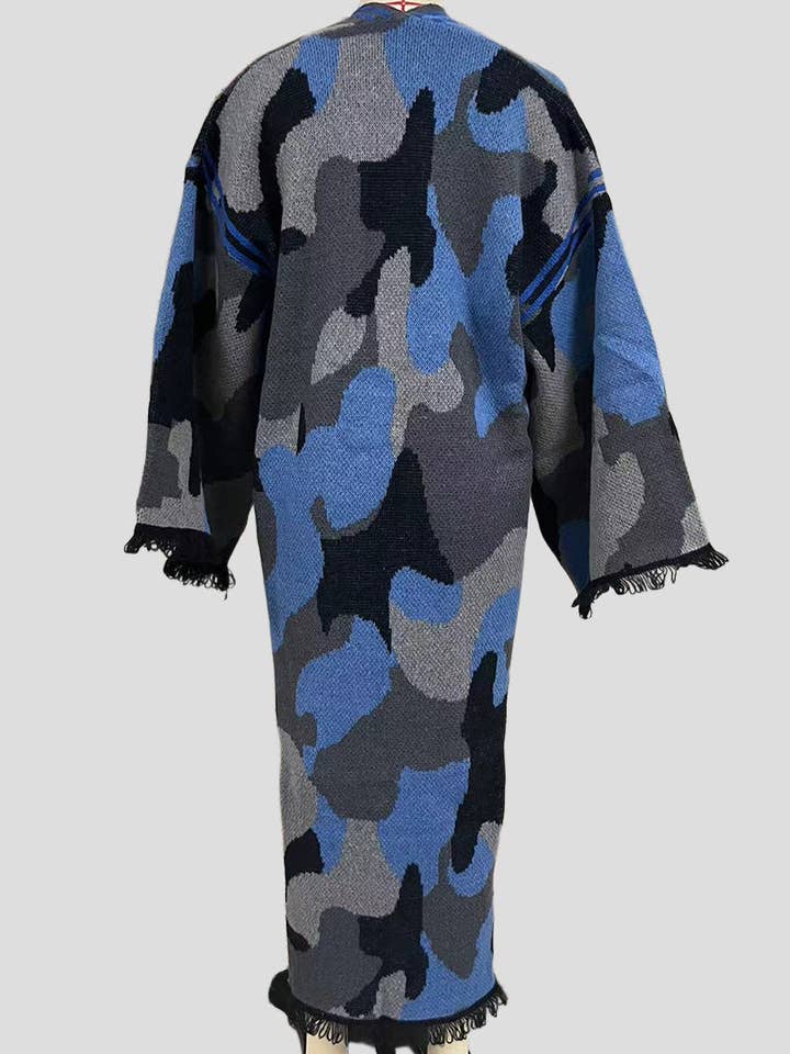 Mccolin - Wholesale Poncho - Women's - Statement Striped Pattern Poncho4