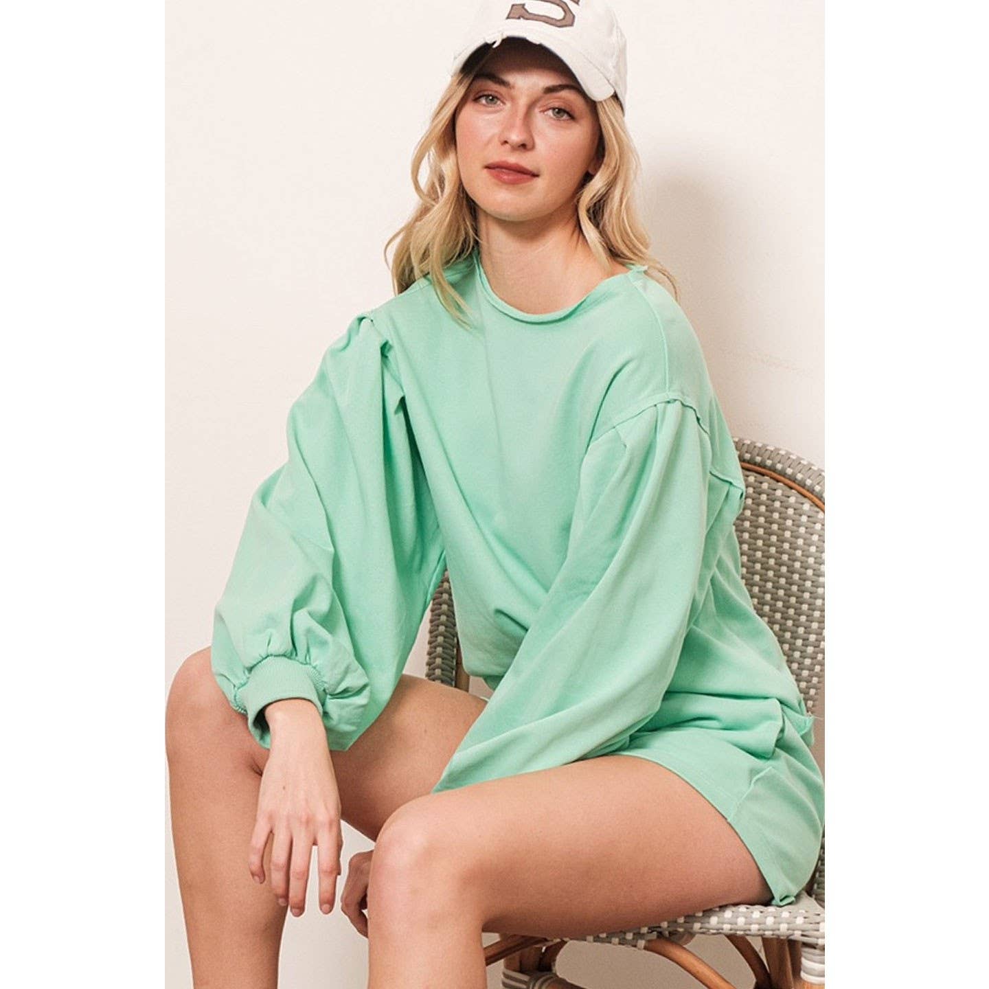 LIME N CHILI – wholesale Top & short set (NOT loungewear) – Women’s – French Terry Sweatshirt and Shorts Set9