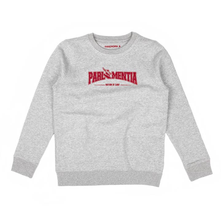 Sweat barn grå - röd College för wholesale av Parlementia