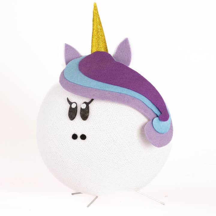 Lampe KOOBOZOO UNICORN fabriquée à la main en Italie pour la vente par KOOBOZOO