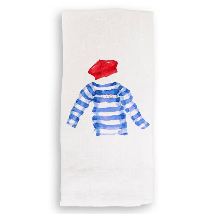 French Graffiti - Wholesale Tea Towel - French Outfit