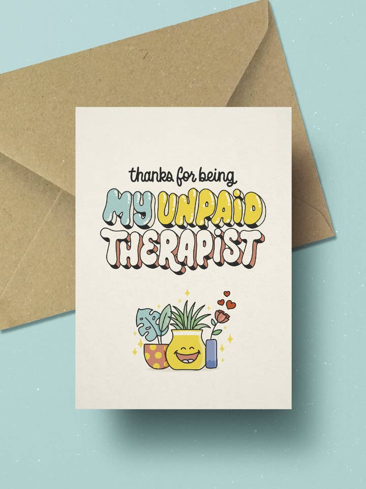 Danke, dass du mein unbezahlter Therapeutenfreund bist. für den Großhandel von Joanna Behar