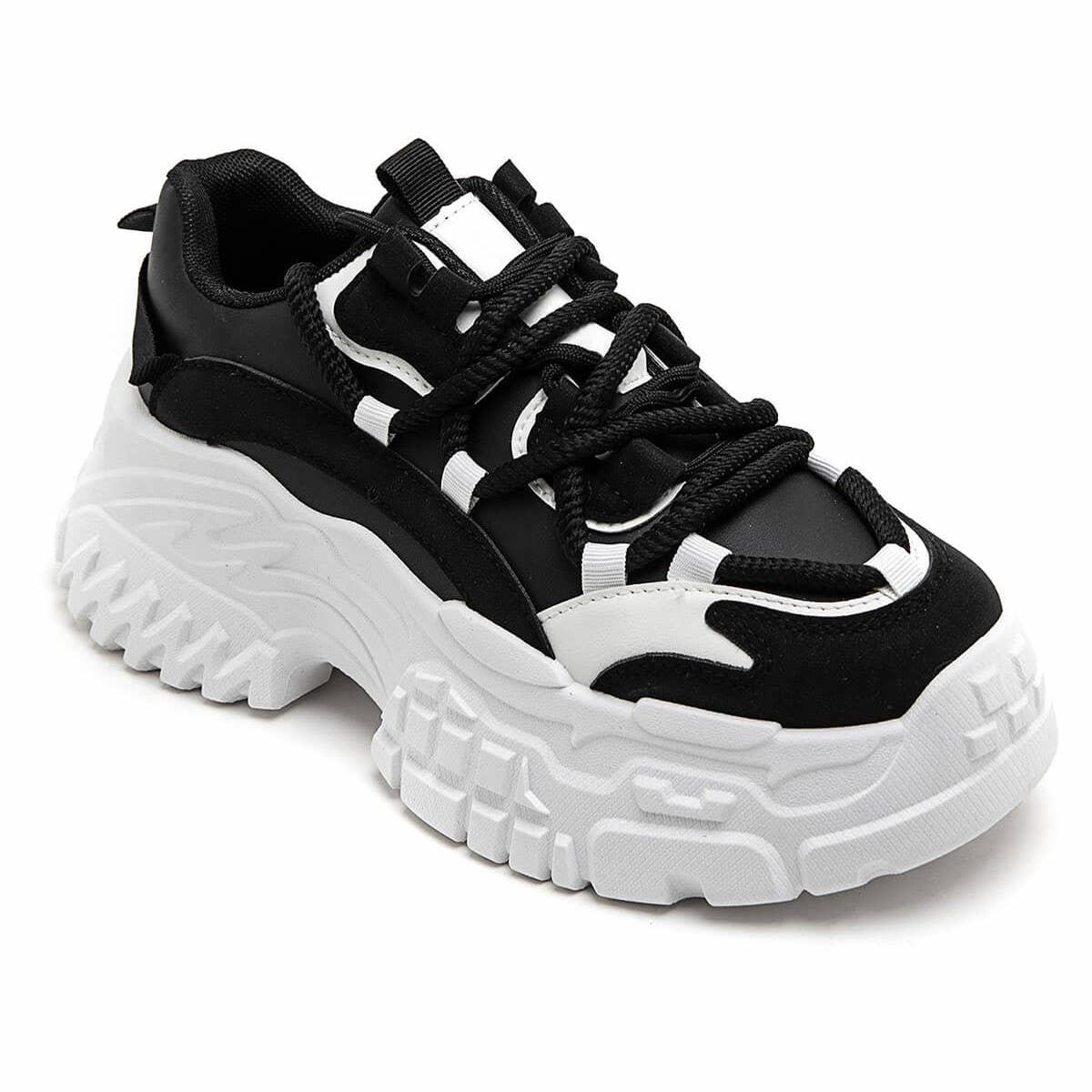 No Doubt Shoes - Wholesale Lifestyle Sneakers - Women's - WOMEN'S CHUNKY TRENDY SOLE LACE UP SNEAKERS0