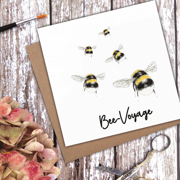 Carte « Bee Voyage » pour la vente par Utterly Conkers