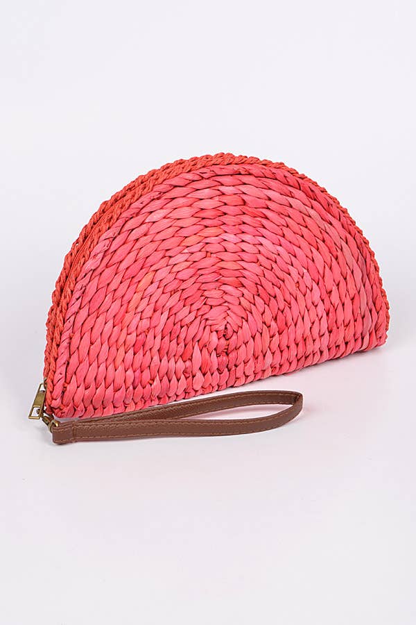 3AM BY H&D ACCESSORIES - Wholesale Clutch Bag - Women's - Half Circle Straw Clutch7