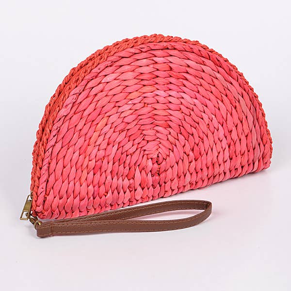 3AM BY H&D ACCESSORIES - Wholesale Clutch Bag - Women's - Half Circle Straw Clutch7