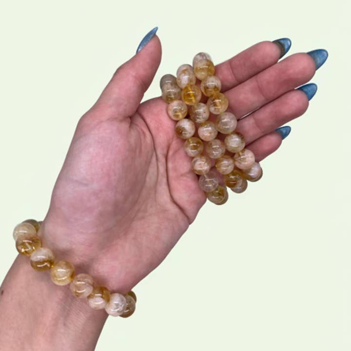 Faiza Naturals - Wholesale Beaded Bracelet - Citrine Crystal Bracelets