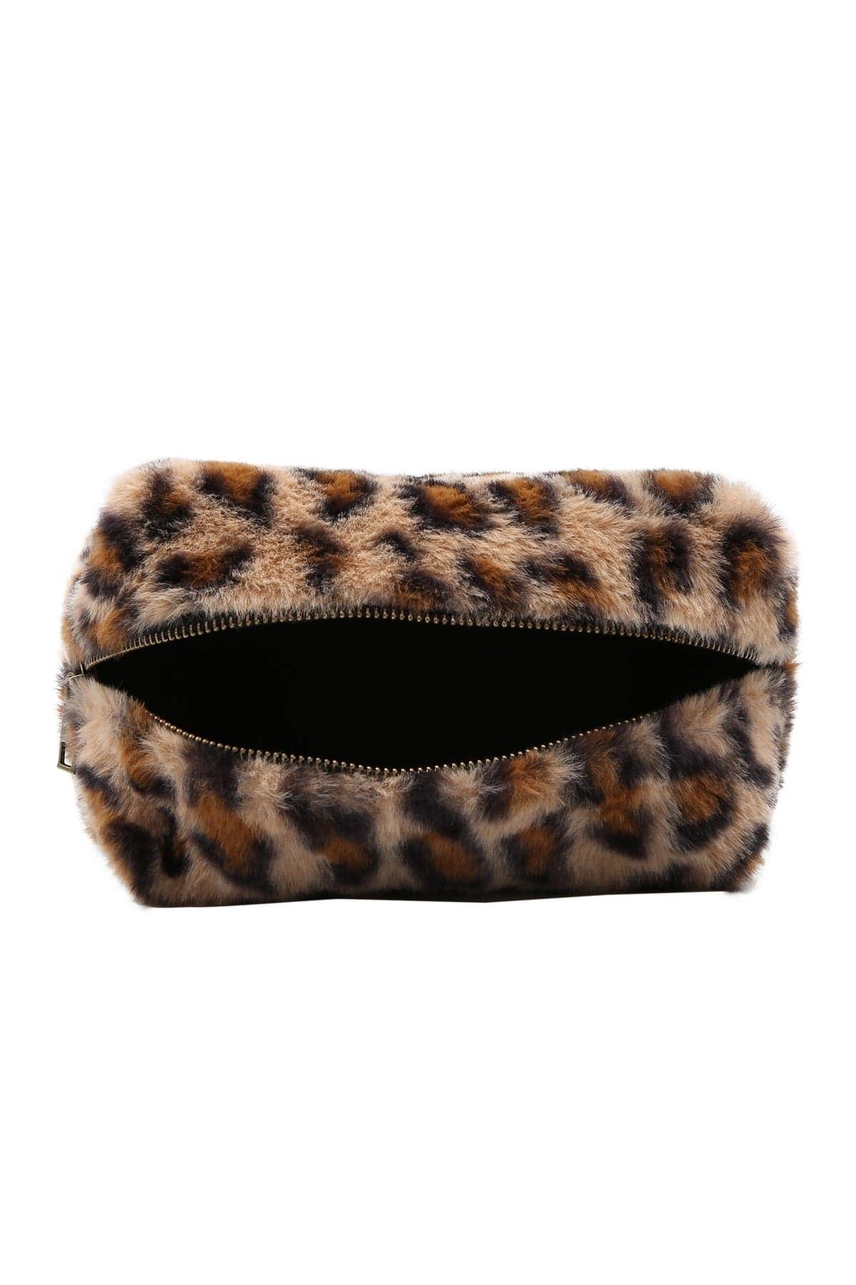 MiMi Wholesale - Wholesale Makeup/Cosmetic Bag - JBG311 Faux Fur Leopard Pouch2