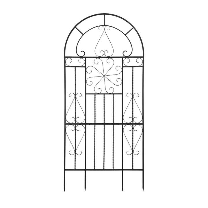 Lg Kaleidoscope Trellis (Black) for wholesale by Deer Park Ironworks