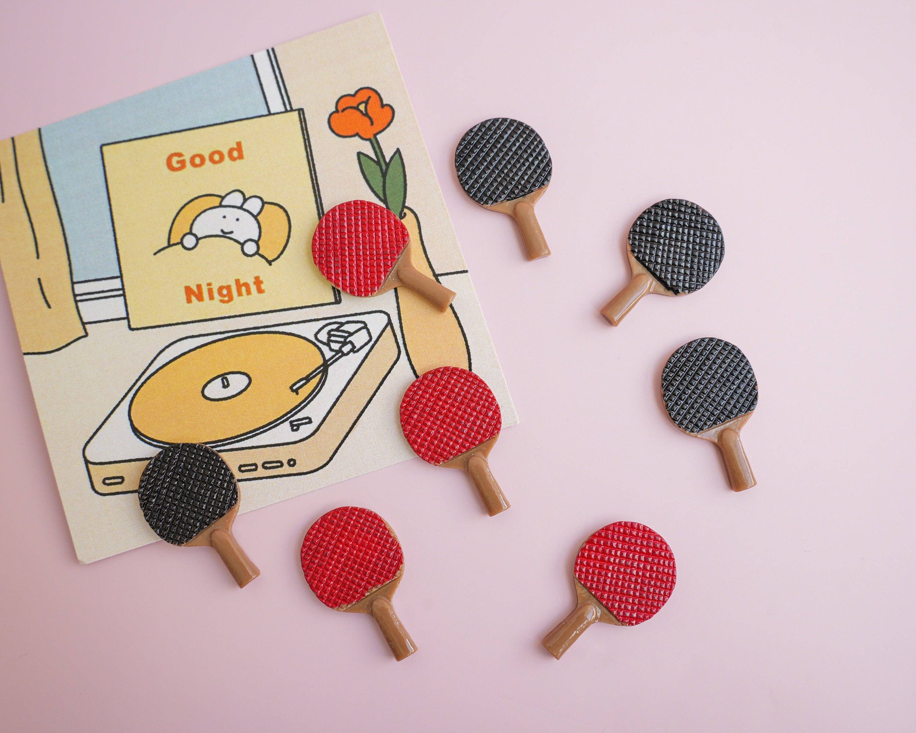 Mini Story Co – wholesale Lapel pin/button – Ping Pong Bat Pin | Table Tennis Brooch | Sports Accessories | Table Tennis Bat Pins | Miniature Pins | Gift for Ping Pong Player6
