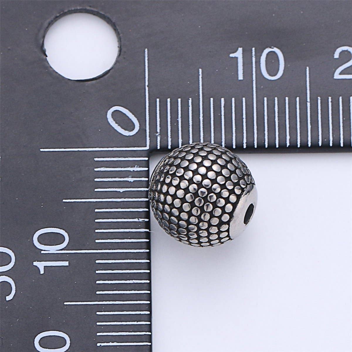 Aim Eternal – wholesale Individual charm/pendant – Stainless Steel Disco Ball Charm Spacer Bead, for DIY Jewelry Making European Charms Beaded Bracelet, Bead Size 11x10mm B-4322